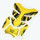 3D Motorcycle Fuel Decal Pad Protector Cover Sticker Decoration Decals yellow