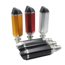 51mm Motorcycle Modified Scooter Exhaust Muffle pipe for GY6 CBR CBR125 CBR250 CB400 CB600 YZF FZ400 Z750 P03