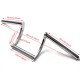 7/8'' 22mm Motorcycle Drag Z-Bar Pullback Handlebar for  Honda silver