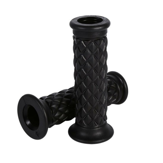 7/8" 22mm Handle Bar Motorcycle Hand Grips Grip Handlebar End black