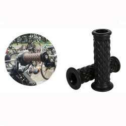 7/8" 22mm Handle Bar Motorcycle Hand Grips Grip Handlebar End black