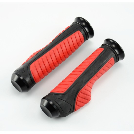 7/8" 22mm Motorcycle Refit Accessories Saving Labor Handlebar Rubber Sleeve with Clip black