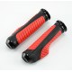 7/8" 22mm Motorcycle Refit Accessories Saving Labor Handlebar Rubber Sleeve with Clip black