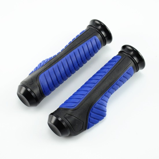 7/8" 22mm Motorcycle Refit Accessories Saving Labor Handlebar Rubber Sleeve with Clip black