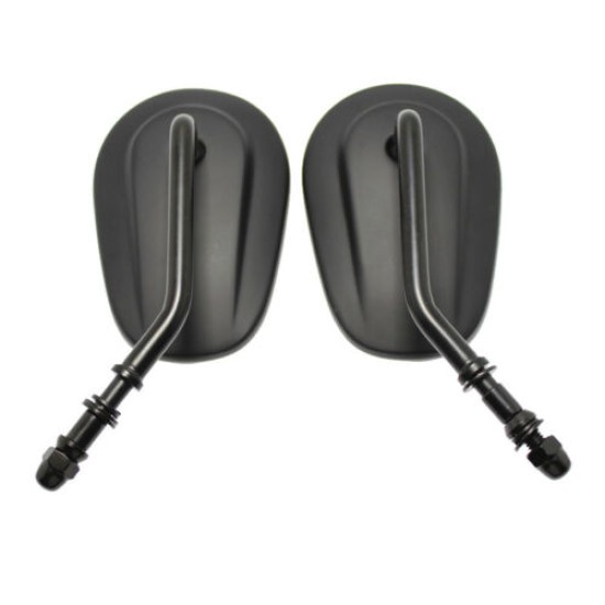 Aluminum Motorcycle Rear View Mirrors black