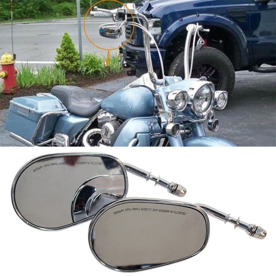 Aluminum Motorcycle Rear View Mirrors black