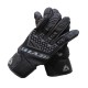 Breathable Leather Touch screen Gloves for Outdoor Motorcycle Cycling Riding Racing black_L