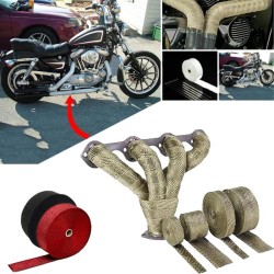 Car Modification Insulation Belt Motorcycle Exhaust Pipe Insulation Cotton Heat Resisting Cloth Titanium