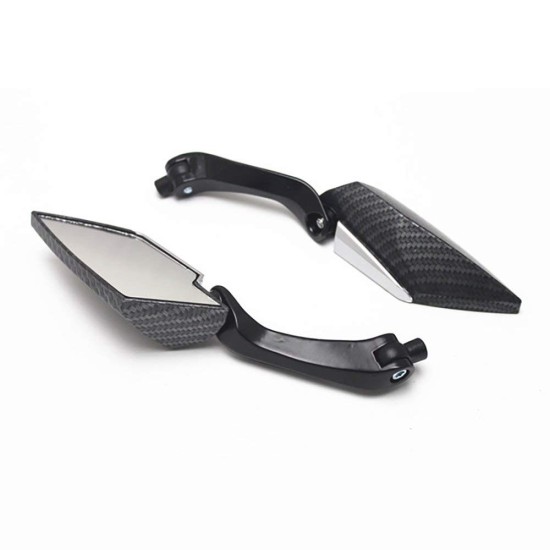 Carbon Alloy Motor Rearview Mirror Motorcycle Aluminum CNC Motor Rear View Mirror black