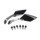 Carbon Alloy Motor Rearview Mirror Motorcycle Aluminum CNC Motor Rear View Mirror black