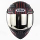 Cool Unisex Double Lens Flip-up Motorcycle Helmet Off-road Safety Helmet Line red with blue lens_XL