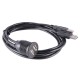 Dual USB Socket Extension Cable Car Dashboard Flush Mount 2 USB Plug Lead Panel Data Cord Motorcycle Wire Charger black