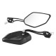 Fashion Motorcycle Refit Rear View Side Rearview Mirrors for Yamaha Suzuki Honda black