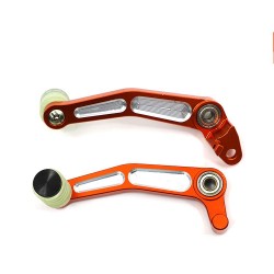 For KTM Duke/RC 125 200 390 CNC Billet Brake Pedal & Gear Shift Lever Orange