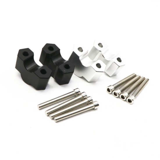 Handlebar Risers Height up Adapters for BMW F750GS 18-19 Motorbike Upgrade Accesssaries silver