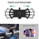 Mobile Phone Holder for Bicycle Motorcycle Universal Phone Bracket Anti-drop Anti-vibration Silicone Magnetic 360 Degree Rotation Black