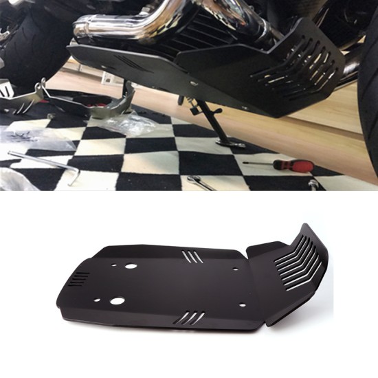 Modified Chassis Protective Shield for Motorcycle Engine for BWM R NINE T R9T 13-18 black