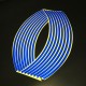 Motorcycle 18 - inch Reflective Wheel Sticker Wheel Ring Sticker Hub Tire Reflector Sticker Decoration white