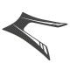 Motorcycle Anti-slip Decals Fuel Tank Pad Non-slip Sticker Protector Fish Bone Sticker for KAWASAKI VERSYS X300 black