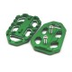 Motorcycle Billet Wide Foot Pegs Pedals Footrest For Kawasaki Versys 650/1000 X300 green