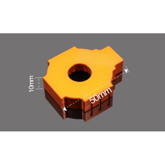 Motorcycle CNC Rear Axle Blocks Chain Adjuster for KTM DUKE125 200 390 Orange