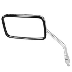 Motorcycle Chrome Rearview Side Mirrors Fashional Cool Square Shape Rear View Mirror