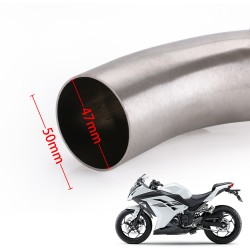 Motorcycle Exhaust Pipe Stainless Steel 41/37mm Exhaust Pipe For Kawasaki Ninja 300 13-15 A