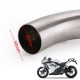 Motorcycle Exhaust Pipe Stainless Steel 41/37mm Exhaust Pipe For Kawasaki Ninja 300 13-15 A