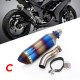 Motorcycle Exhaust Pipe Stainless Steel 41/37mm Exhaust Pipe For Kawasaki Ninja 300 13-15 C