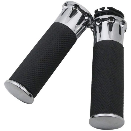 Motorcycle Handlebar 1inch 25mm Handle Bar Handle Grips silver