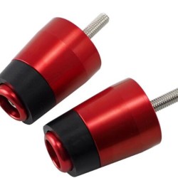 Motorcycle Handlebar Plugs Motorcycle Modification Balance Terminal for XMAX300 xmax300 17-18 red