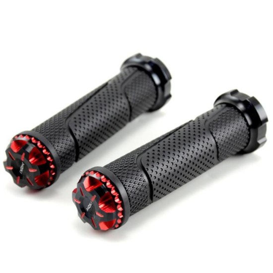 Motorcycle Handlebars 22mm Aluminium Alloy Accelerator Handle Cover red