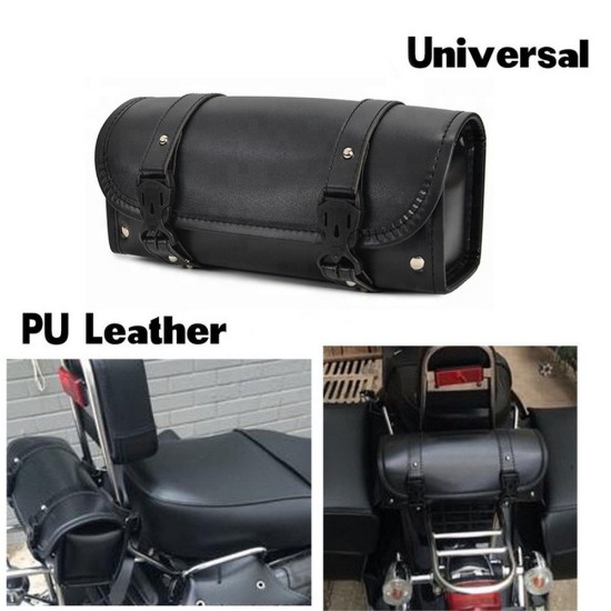 Motorcycle Hanging Bag Retro Modified Locomotive Side Storage Bag Kit black