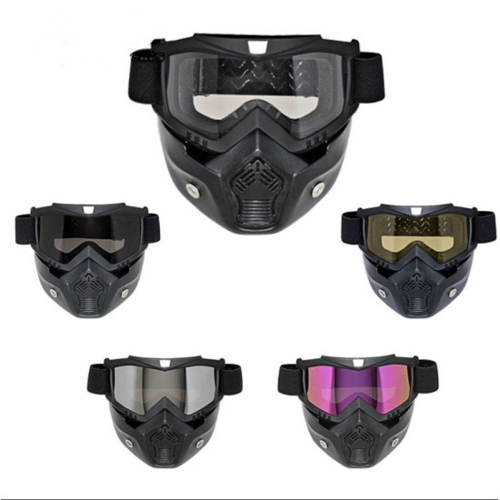 Motorcycle Helmet Mask Riding Off-road Equipment Outdoor Military Enthusiasts CS Goggles Mask