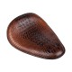 Motorcycle Leather Solo Passenger Seat Cover Cowl Pad For  Sportster Bobber Chopper Custom Brown Black  brown