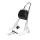 Motorcycle Passenger Backrest Sissy Bar Cushion Pad for  Sportster XL883 1200 48 04-15 chrome Plating