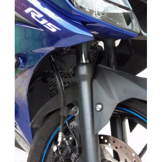 Motorcycle Radiator Grille Aluminium Alloy Water Tank Guard Protective Cover for YAMAHA R15 V3  black