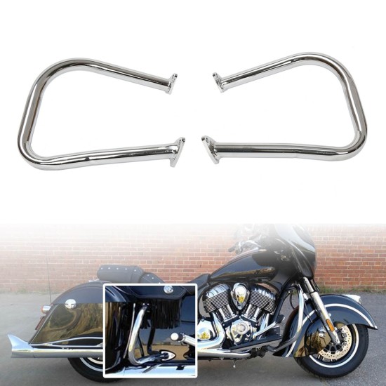 Motorcycle Rear Highway Bars For Indian Chief Chieftain 14-19 Roadmaster black