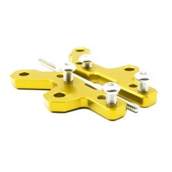 Motorcycle Rearset Base Foot Pegs Rear for KAWASAKI NINJA250/300 13-18 gold