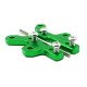 Motorcycle Rearset Base Foot Pegs Rear for KAWASAKI NINJA250/300 13-18 green