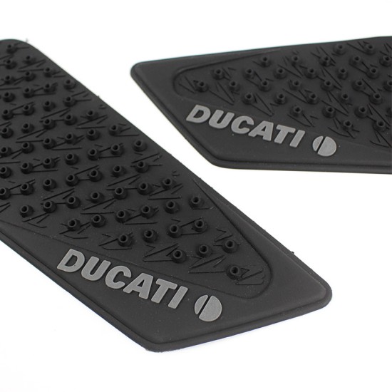 Motorcycle Rubber Traction Decals Stickers Anti Slip Pad for DUCATI 848 EVO 1098 1198 black