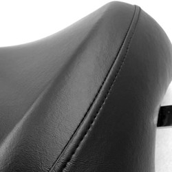 Motorcycle Saddle Front Driver Rider Solo Seat Driver Seat black