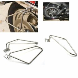 Motorcycle Saddlebag Support Brackets Set for  Cruise Dyna 883 Auto Motorcycle Frame Saddle Bag Mount Brackets Kit  Plating