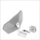 Motorcycle Wind Deflector Windshield Extension Spoiler with Adjustable Clip gray