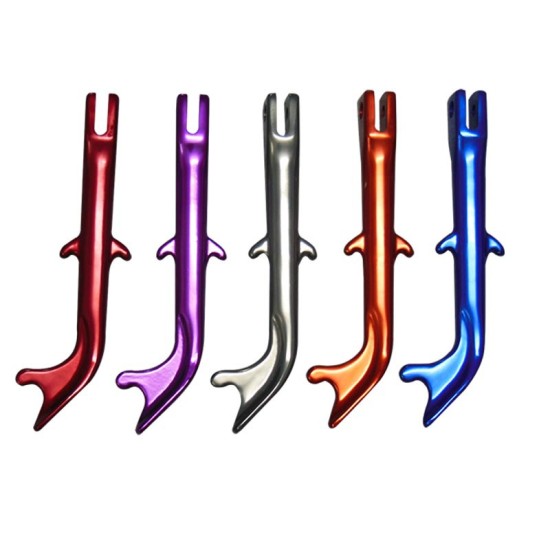 Motorcycle kickstand CNC E-bike Modified Foot Brace Side Tripod Stand Monopod Kickstand purple