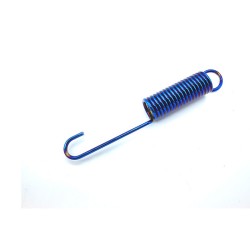 Motorcycle kickstand Electric Scooter Single Side Stand Leg Motorcycle refit pedal Electroplating temple [striped blue]