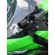 Motorcycles Left DVR Bracket Mount Support Kit for KAWASAKI NINJA400 18-19 black