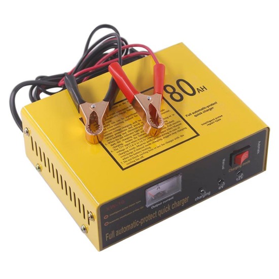 Professional 140W Full Automatic-protect Quick Charger 6V/12V 80AH Automatic Intelligent Car Battery Charger IH0J