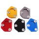 Professional Aluminum Motorcycle Kickstand Side Stand Extension Pad Plate Cover for Honda CB400 NC700 CB250F red