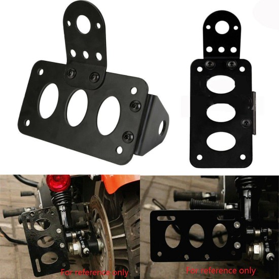 Strong Motorcycle License Plate Holder License Bracket for  Bobber Chopper black